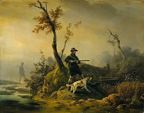 Duck Shooting, 1824, Horace Vernet