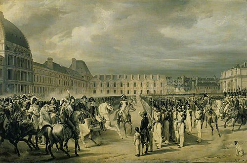 Napoleon Reviewing the Guard in the place du Carrousel, 1841, Horace Vernet
