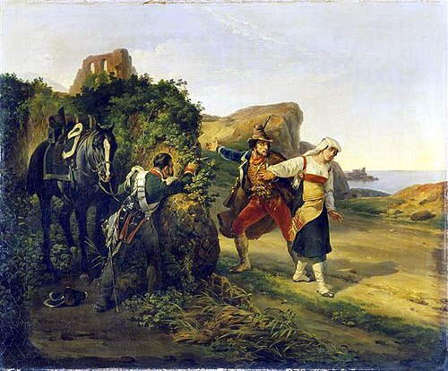 The Brigand Betrayed, 1828, Horace Vernet