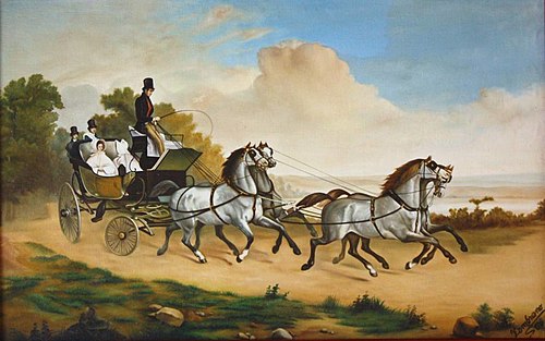 The barouche, 1836, Horace Vernet