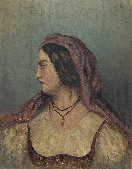 Head of a Neapolitan Woman, 1864, Princess Louise, Duchess of Argyll