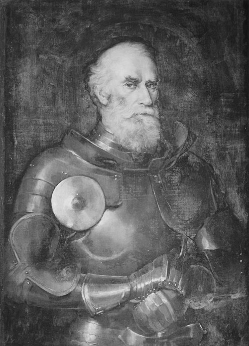Colonel The Hon. Charles Hugh Lindsay (1816-1889) as a Knight in Antique Armour, 1885, Princess Louise, Duchess of Argyll