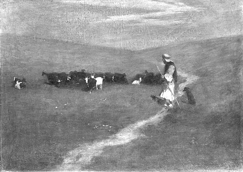 Ziegenherde, 1903, Hermann Linde