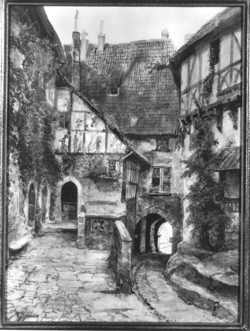 Alte Häuser in Rothenburg, , Hermann Schnee