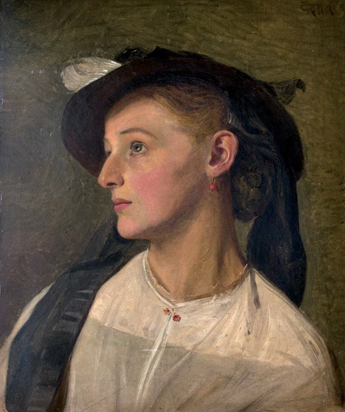 Anna Brunhilde Freifrau von Hurter (1847–1915),, , Johann Richard Seel