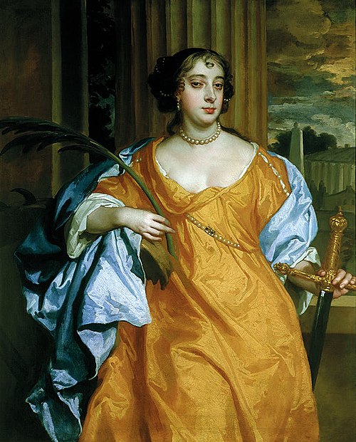 Barbara Villiers, Duchess of Cleveland as St Catherine of Alexandria, 1667, Peter Lely