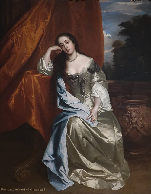 Portrait of Barbara Palmer, née Villiers, Lady Castlemaine and Duchess of Cleveland, 1650, Peter Lely