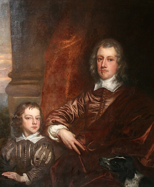 Sir Richard Fanshawe (1608–1666), with his son Richard Jr (1648–1659), 1659, Peter Lely
