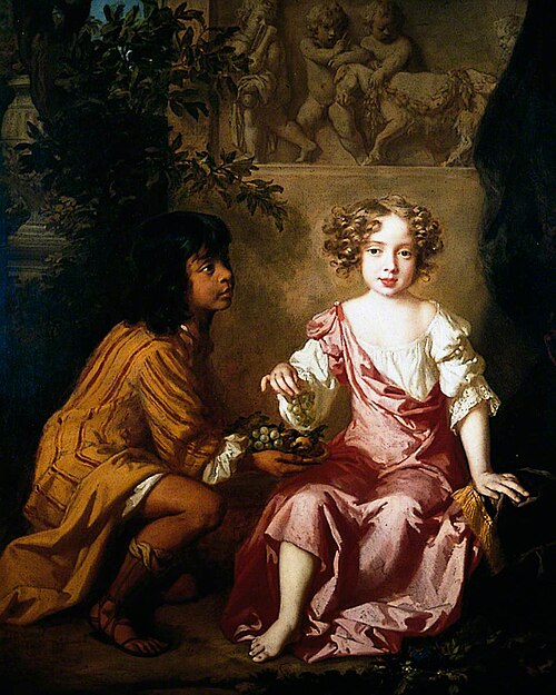 Unidentified Child and Charlotte Fitzroy, , Peter Lely