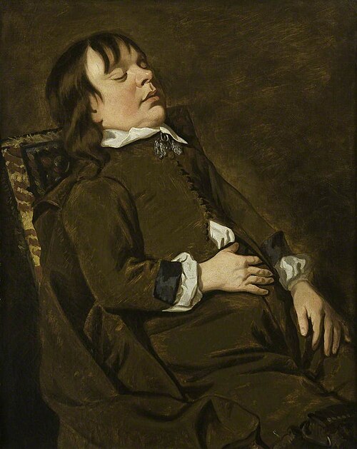 A Dwarf (probably Richard Gibson, 1615–1690), , Peter Lely