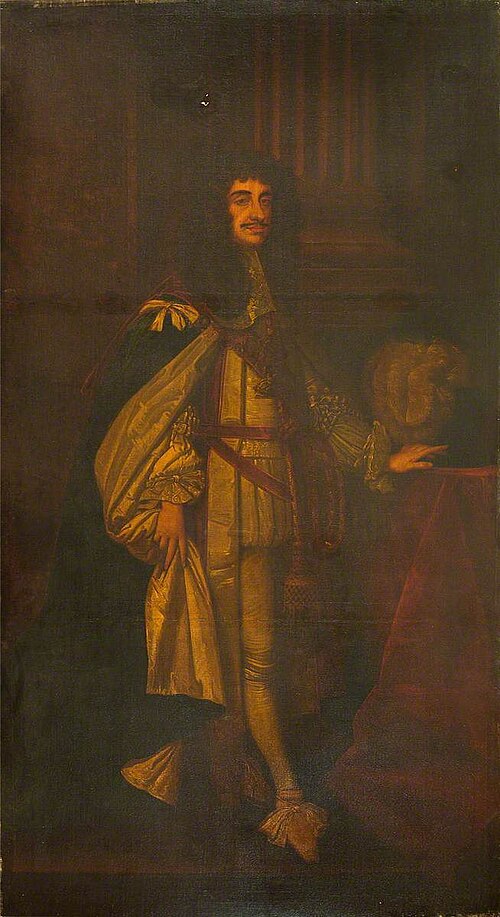 Charles II (1630–1685), in Garter Robes, , Peter Lely