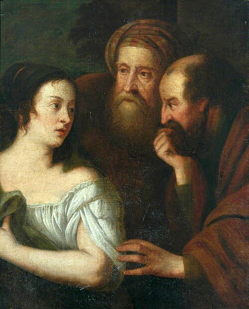 Susannah and the Elders (previously attributed to Guercino), , Peter Lely