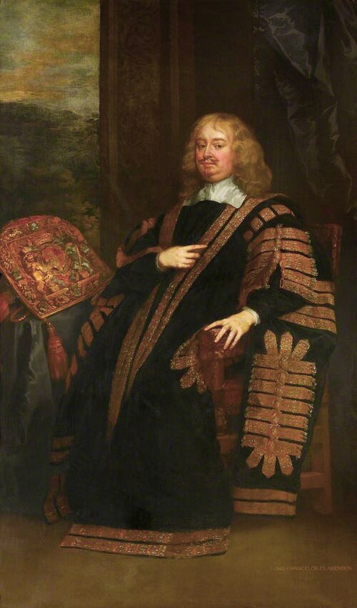 Porträt des Edward Hyde, 1st Earl of Clarendon (1609-1674), Lord High Chancellor, 1650, Peter Lely