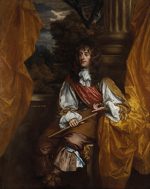 James VII and II, when Duke of York, 1633 – 1701, 1656, Peter Lely