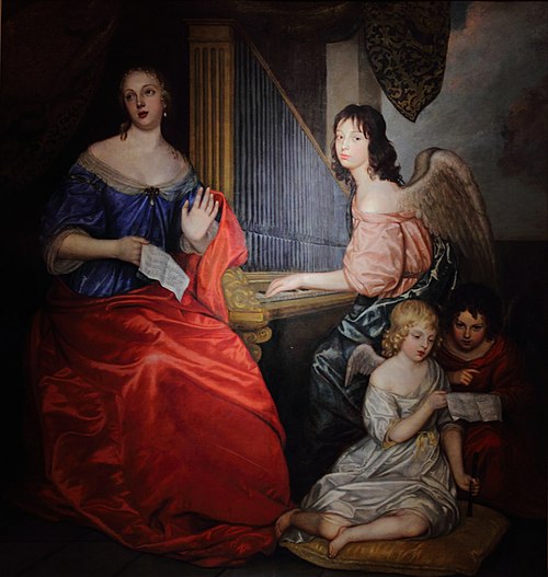 Mademoiselle de la Vallière et ses enfants, 1675, Peter Lely