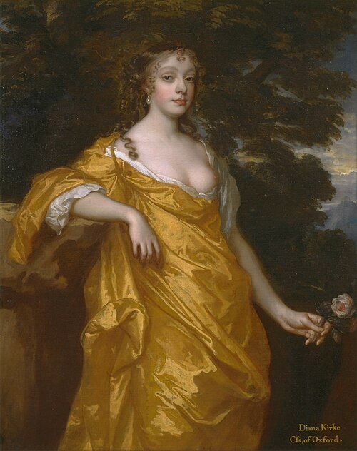 Diana Kirke, later Countess of Oxford, 1665, Peter Lely