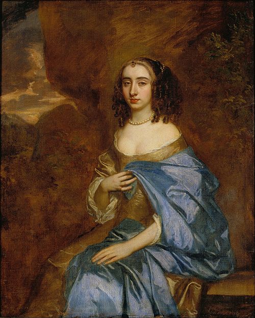 Portrait of a Lady with a Blue Drape, 1660, Peter Lely