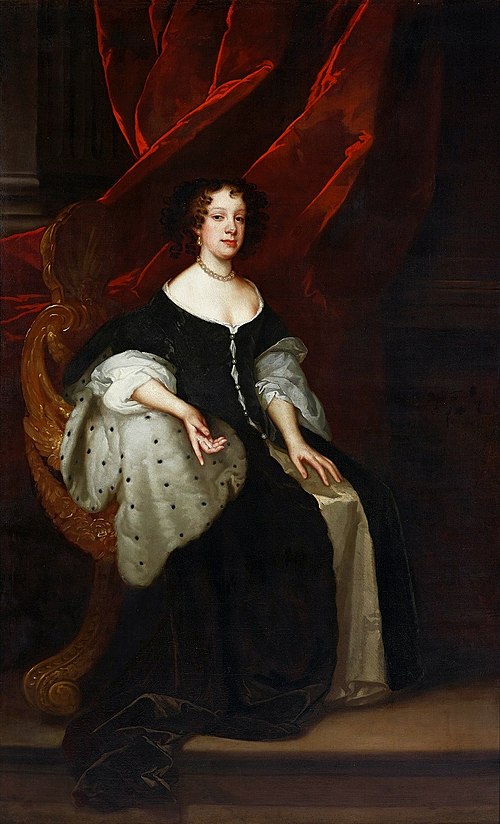 Portrait de Catherine de Bragance., 1670, Peter Lely