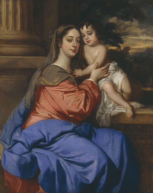 Barbara Palmer (née Villiers), Duchess of Cleveland with her son, Charles Fitzroy, as Madonna and Ch, 1664, Peter Lely