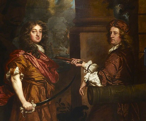 Sir Frescheville Holles, 1642-72, and Sir Robert Holmes, c. 1622-92, 1672, Peter Lely