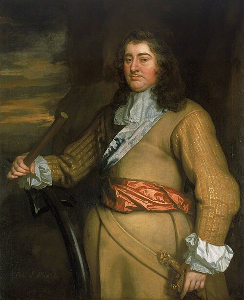 Flagmen of Lowestoft: George Monck, 1st Duke of Albemarle, 1665, Peter Lely