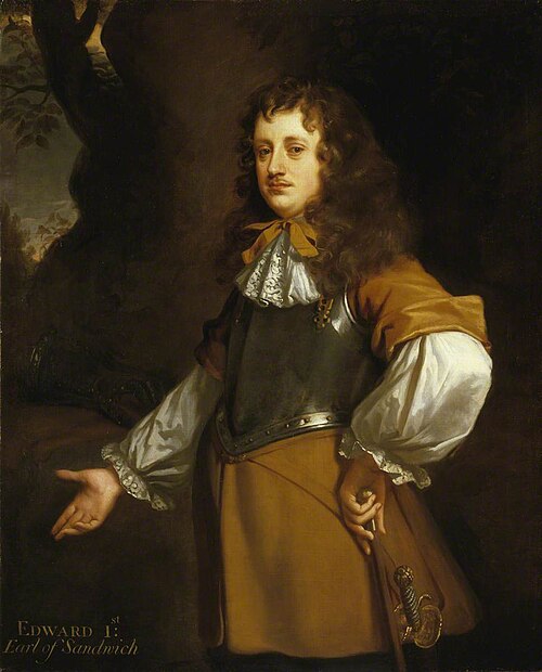 Edward Montagu, 1st Earl of Sandwich, 1650, Peter Lely