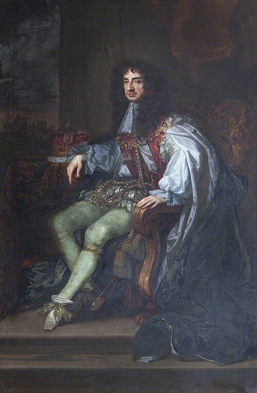 King Charles II (1630-1685) in Garter Robes, 1682, Peter Lely