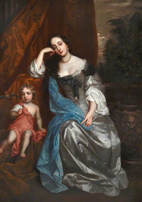 Barbara Villiers, Countess of Castlemaine and Duchess of Cleveland (1641-1709) with her Daughter, La, 1665, Peter Lely