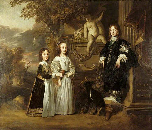 The Three Younger Children of Charles I, 1647, Peter Lely