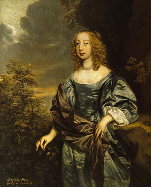 Lady Anne Percy, Lady Stanhope (1633-1654) or Lady Isabella Sydney, Viscountess Strangford (d.1663), 1648, Peter Lely