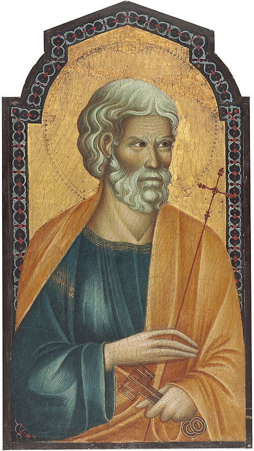 Saint Peter [left panel], 1310, Grifo di Tancredi