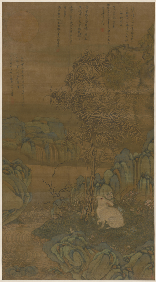 陶成蟾宫玉兔图轴, , Cheng Tao