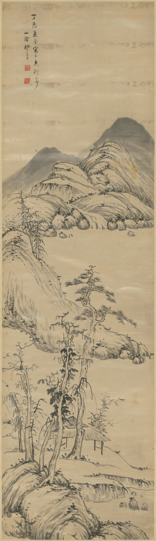 祁豸隹山水轴, , Qi Zhaijia