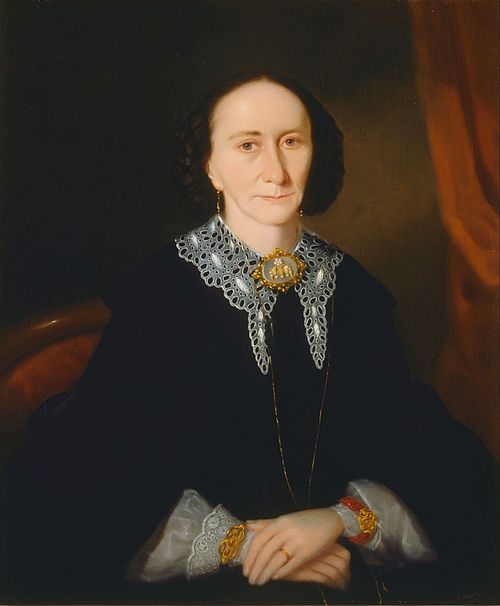 Portrait of a woman (Elizabeth Collins), 1861, Joseph Backler
