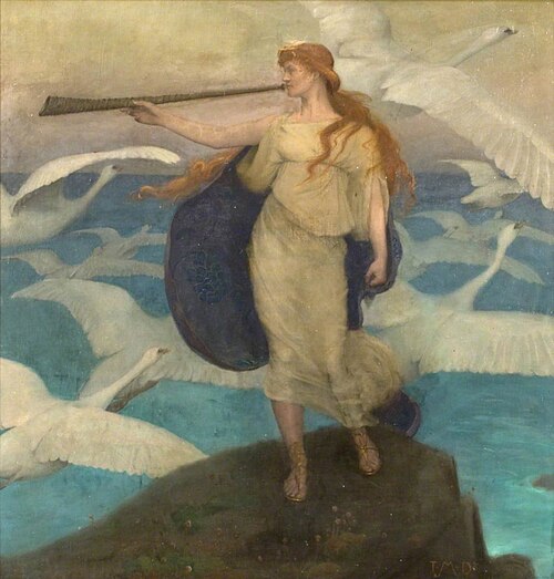 The Herald of Winter, 1894, Thomas Millie Dow