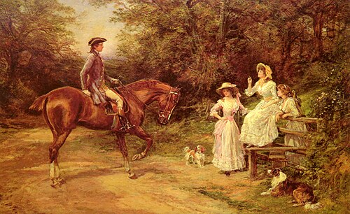 A Meeting By The Stile, , Heywood Hardy