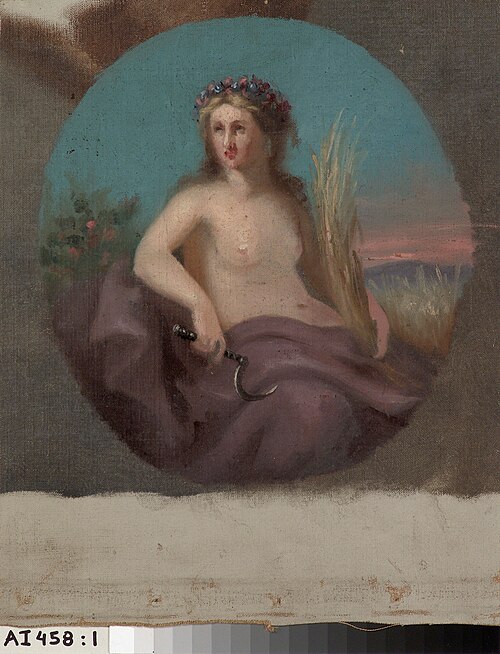 Skördegudinnan Demeter, 1900, Anders Ekman