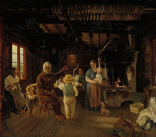 Peasant Cottage in Nauvo (War Veteran’s Tale), 1852, Anders Ekman