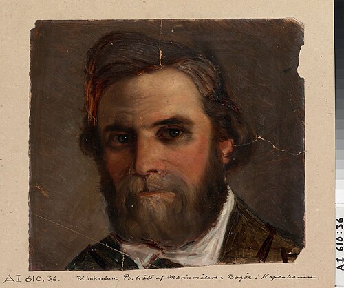 Portrait of Marine Painter Bogöe from Copenhagen, 1854, Anders Ekman