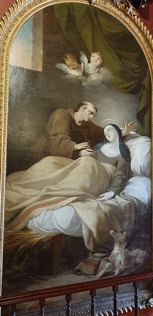 Últimos Momentos de Santa Margarida de Cartona, 1799, Francisco Vieira