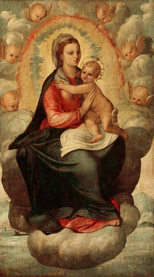 Madonna and Child in Glory, , Vincenzo degli Azani