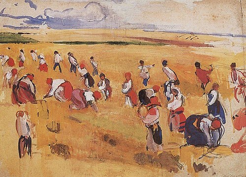 Grain Harvest, 1910, Zinaida Serebryakova