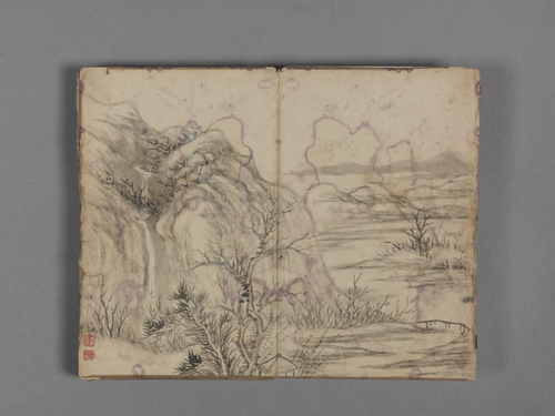 钱维城山水小册, , Qian Weicheng