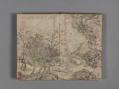 钱维城山水小册, , Qian Weicheng