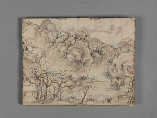 钱维城山水小册, , Qian Weicheng