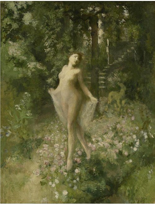 Bath of roses, 1886, Jan Stobbaerts