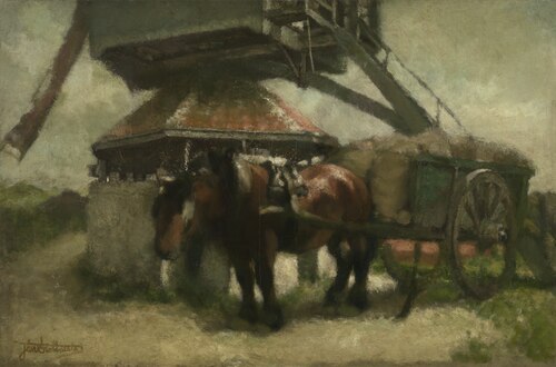 Windmill at the Kiel, 1886, Jan Stobbaerts