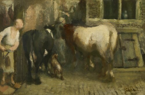 At the Slaughterhouse, , Jan Stobbaerts