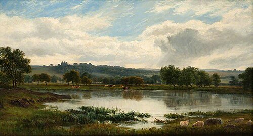 Lake and Hill Landscape, , William Beattie Brown