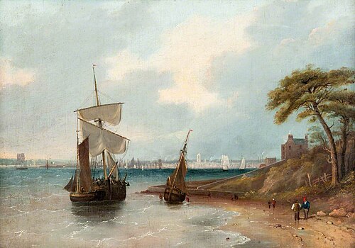 Dundee from the East, 1820, Edmund Thornton Crawford